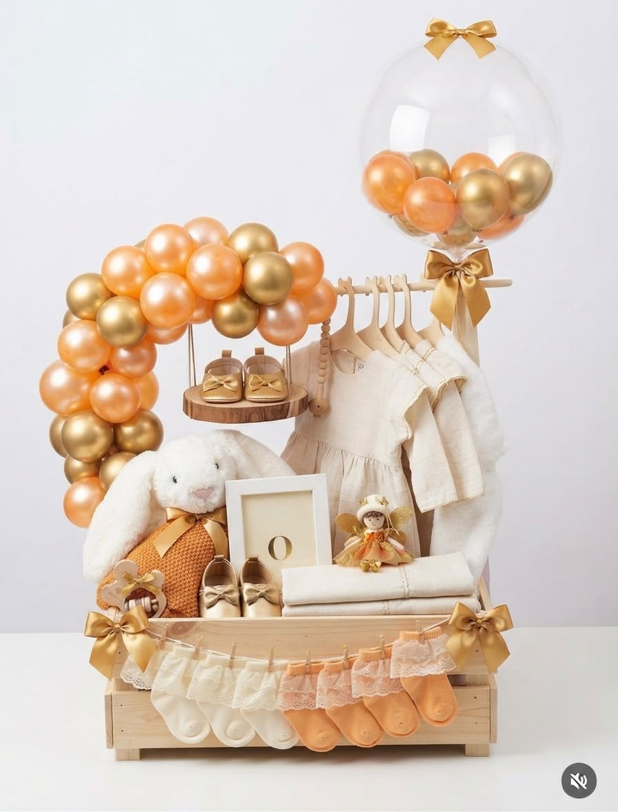Signature Gift Box — Gold & Cream
