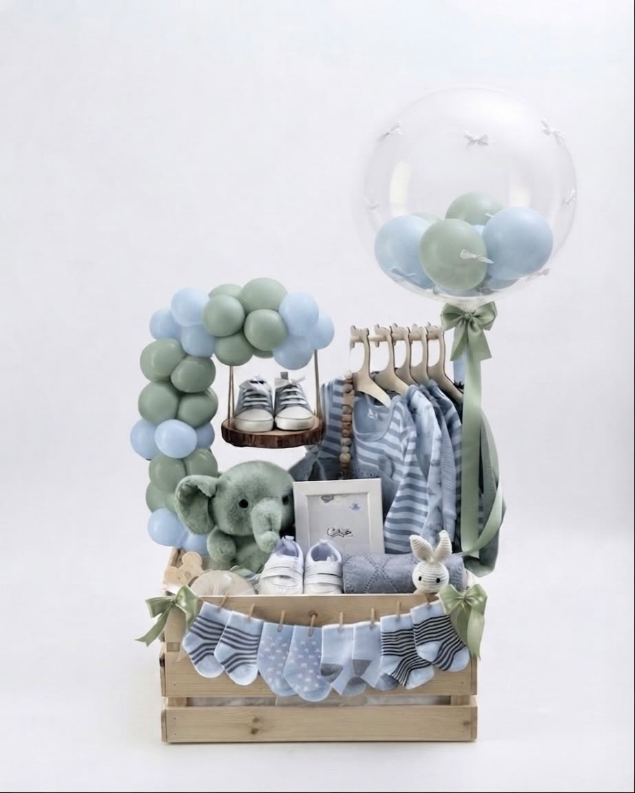 Signature Gift Box — Blue & Sage